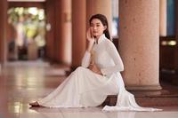 Lily and white ao dai