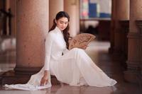 Lily and white ao dai