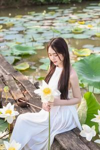 White lotus and young vietnamese