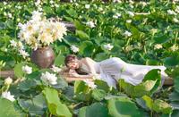 White lotus and young vietnamese