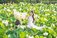 White lotus and young vietnamese